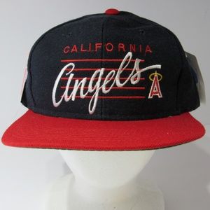 Vintage 90s California Angels MLB Snapback Hat Cap